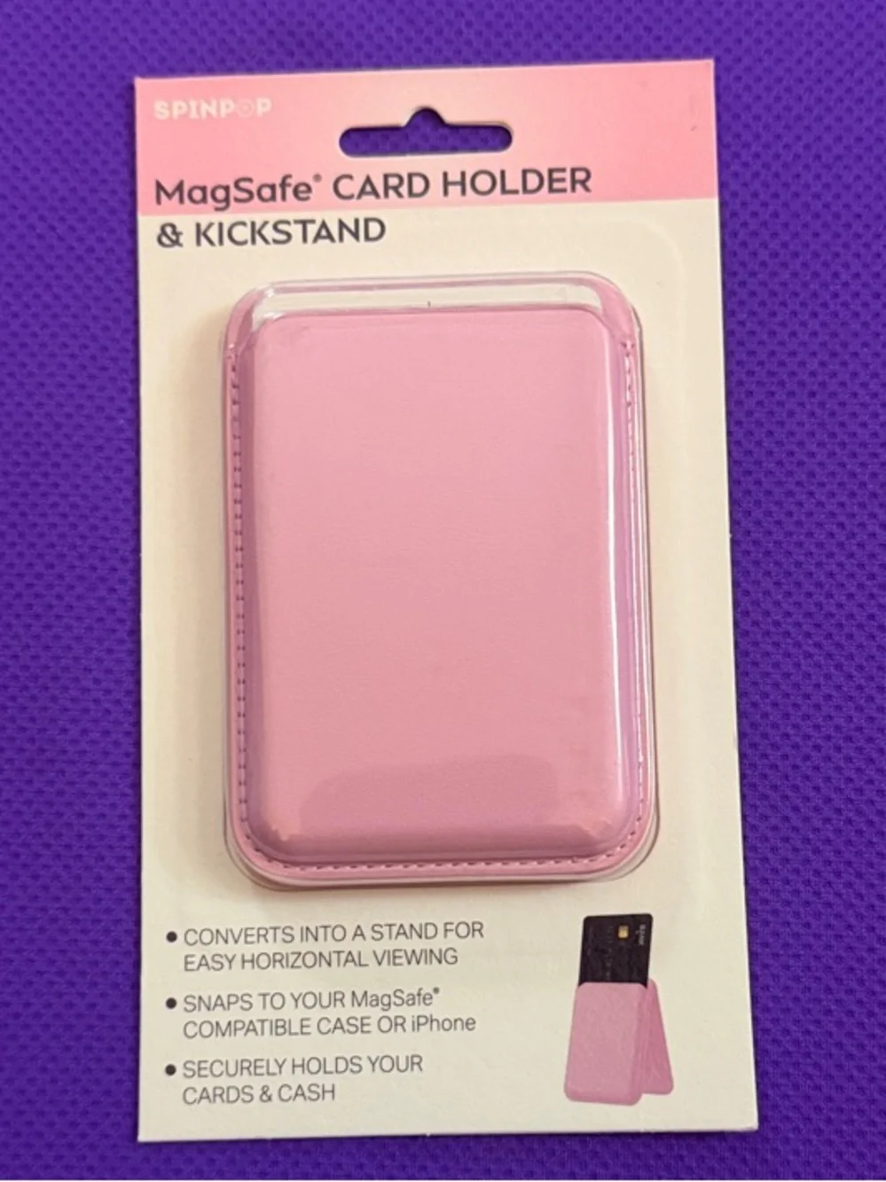 MagSafe Card Holder & Kickstand - Pink